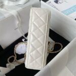 Chanel AS4416 Mini Shopping Bag Shiny Aged Calfskin Gold Tone Metal Off-White - Image 5