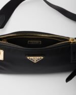 Small Re-Nylon and Leather Shoulder Bag - Image 3