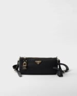 Small Re-Nylon and Leather Shoulder Bag