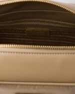 Re-Nylon and Leather Medium Top-Handle Bag With Padlock - Image 3