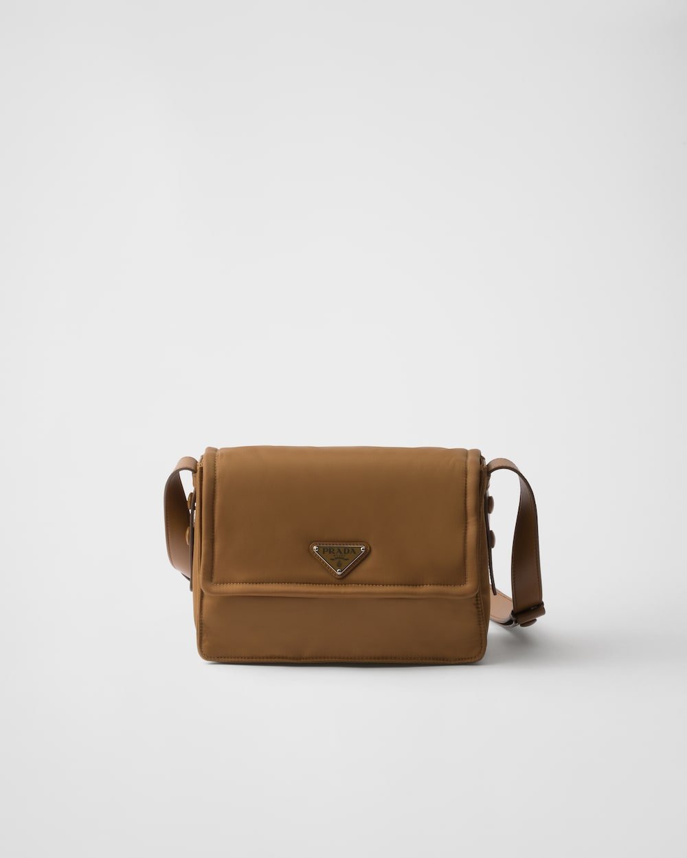 f2618f453991450ca14d64d7837d3a81.jpg Small Padded Re-Nylon Shoulder Bag - Image 1