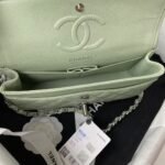 Chanel Small Classic Handbag Caviar Silver Hardware - Image 6