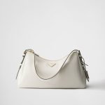 Prada Aimée Large Leather Shoulder Bag