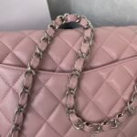 Chanel Classic 11.12 Handbag Silver Hardware - Image 2