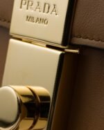 Prada Soft Sound Small Leather Shoulder Bag With Charms - Image 4
