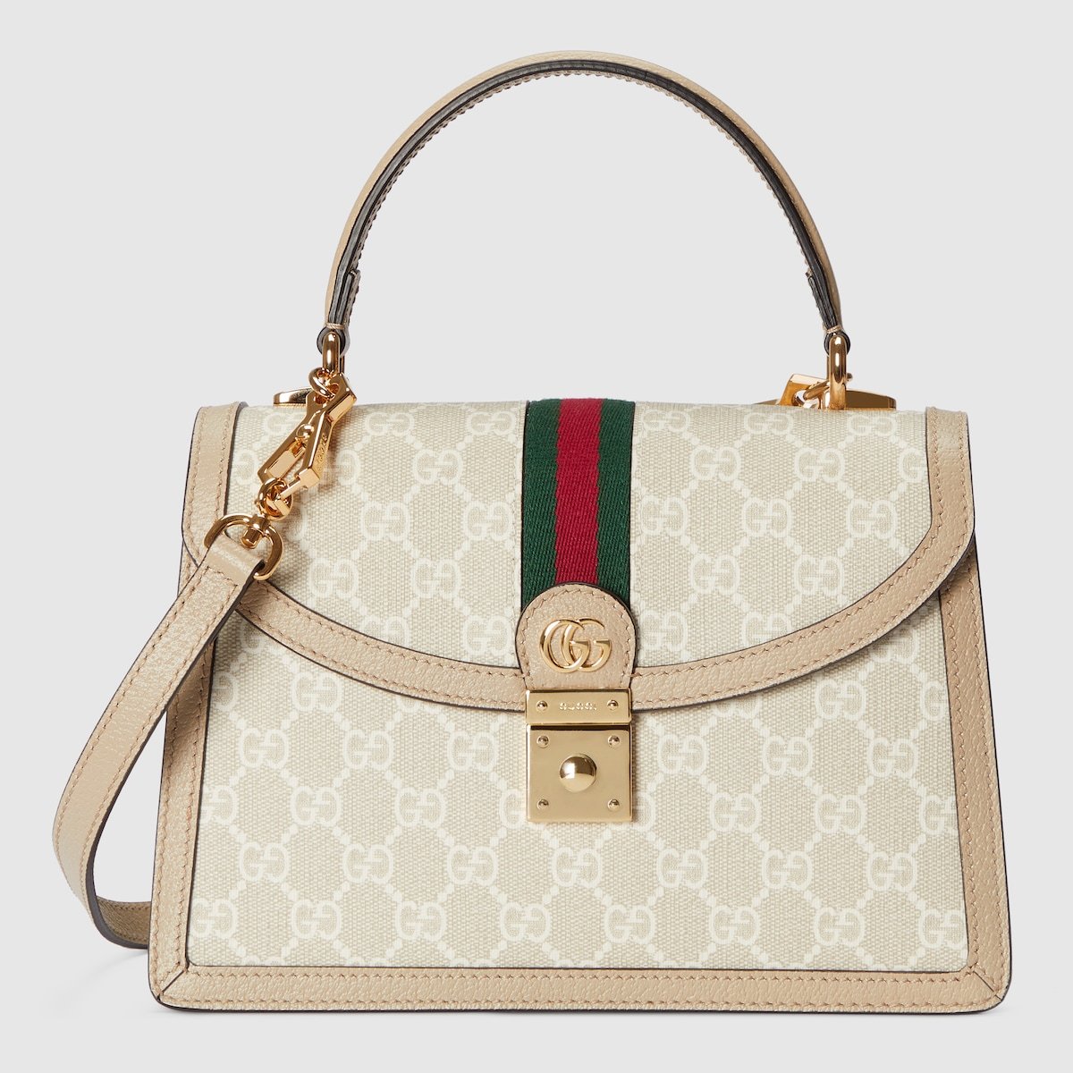 fecb3c4243de47d2b5328ecc589584cb.jpg Ophidia GG Small Top Handle Bag - Image 1