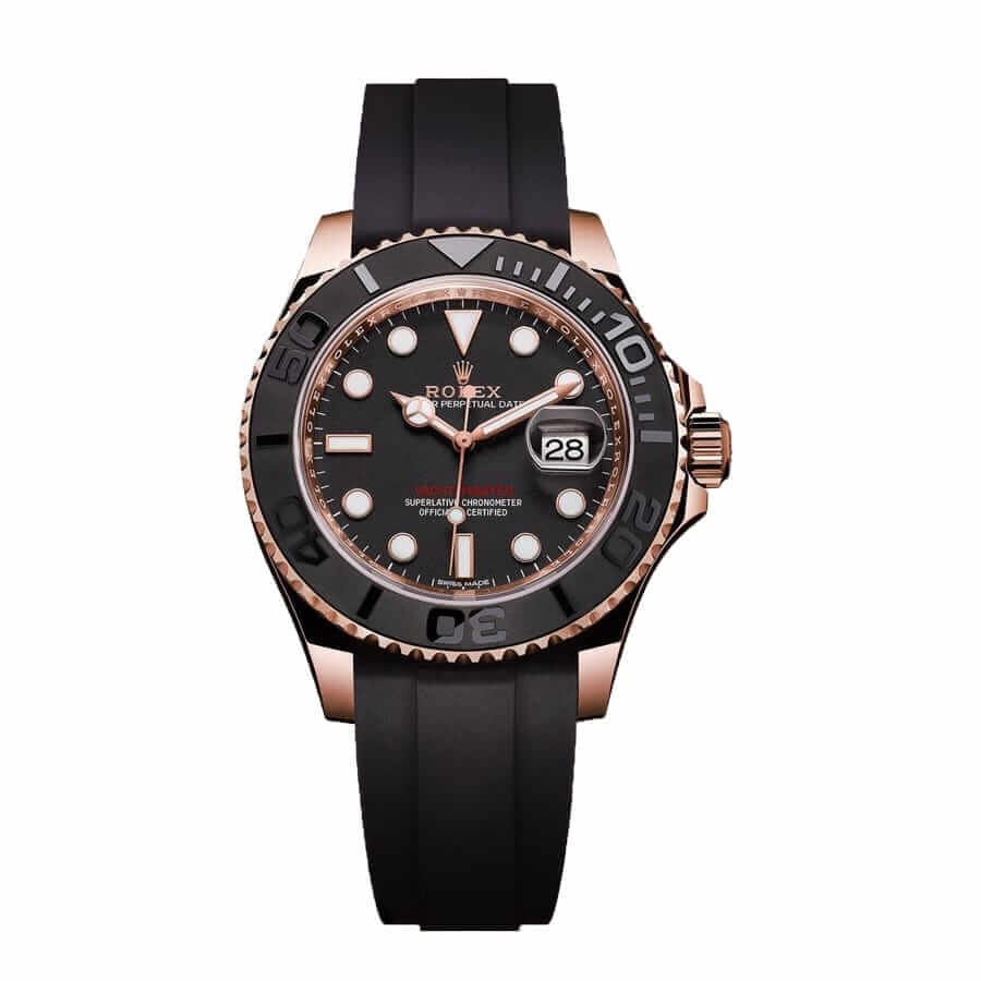 116695SATSblackdialblacksteel.jpg Rolex Yacht-Master 116655 Supreme Replica Edition - Image 1