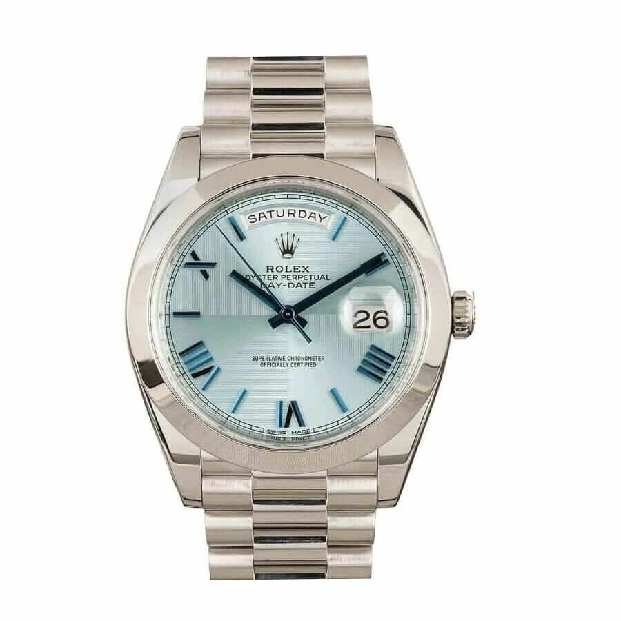 116718LNblackdial-1.jpg Rolex Day-Date 228206-0002 "Oyster Bracelet" Authentic Copy 1:1 - Image 1