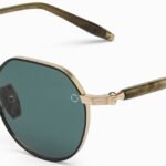 Akoni THEMIS GLD - GRN PANTOS Sunglasses
