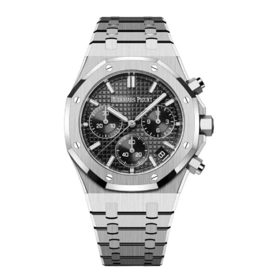 Audemars-Piguet-Royal-Oak-Steel-26240ST.OO_.1320ST.06-Black-Dial-Replica-6.webp Audemars Piguet Royal Oak Chronograph 26240ST "Steel Black Dial" - Image 1