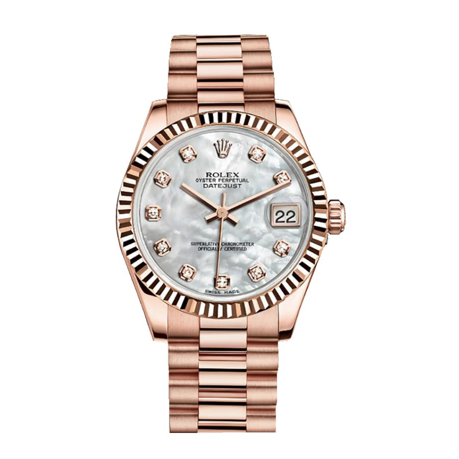 Datejust-31-Diamond-Replica.webp Rolex Datejust 278275 Mother Of Pearl Masterpiece Replica - Image 1