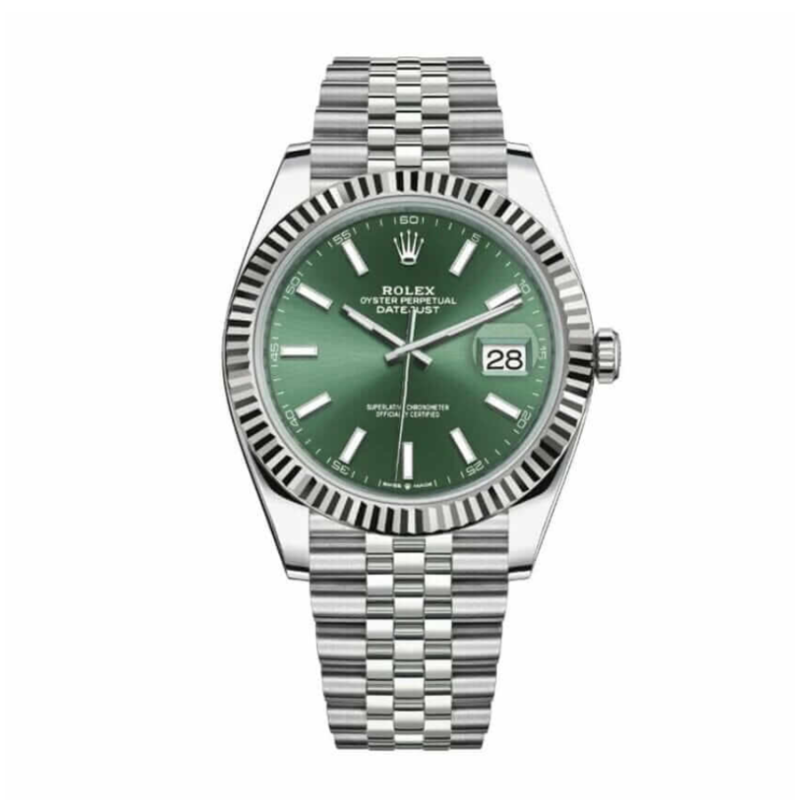 Datejust-41-Mint-Green-Dial-Replica-1.webp Rolex Datejust 126300 "Mint Green" Handcrafted Replica Edition - Image 1