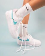 AJ FORCE 1 LOW LXX WHITE PINK AQUA - Premium Quality Streetwear Sneaker - Image 5