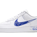 AJ FORCE 1 LOW SKETCH BLUE SWOOSH - Premium Quality Streetwear Sneaker