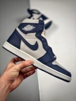 AJ Jordan 1 High 85 Georgetown College Navy/White/Tech Grey BQ4422-400 - Premium Quality Streetwear Sneaker - Image 2