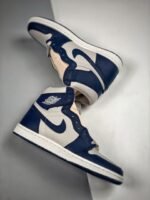 AJ Jordan 1 High 85 Georgetown College Navy/White/Tech Grey BQ4422-400 - Premium Quality Streetwear Sneaker - Image 4