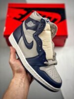 AJ Jordan 1 High 85 Georgetown College Navy/White/Tech Grey BQ4422-400 - Premium Quality Streetwear Sneaker
