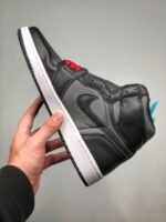 AJ Jordan 1 High OG Black Satin Black/Gym Red-Black-White - Premium Quality Streetwear Sneaker - Image 2