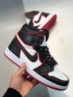 AJ Jordan 1 High OG Bloodline Black/Gym Red-White 555088-062 - Premium Quality Streetwear Sneaker