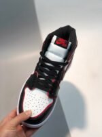 AJ Jordan 1 High OG Bloodline Black/Gym Red-White 555088-062 - Premium Quality Streetwear Sneaker - Image 4