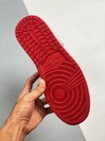 AJ Jordan 1 High OG Bred Patent Black/White-Varsity Red 555088-063 - Premium Quality Streetwear Sneaker - Image 7