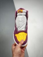 AJ Jordan 1 High OG Brotherhood University Gold/Light Bordeaux-White 555088-706 - Premium Quality Streetwear Sneaker - Image 6