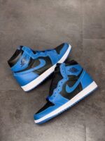 AJ Jordan 1 High OG Dark Marina Blue/Black-White 555088-404 - Premium Quality Streetwear Sneaker - Image 2