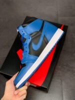 AJ Jordan 1 High OG Dark Marina Blue/Black-White 555088-404 - Premium Quality Streetwear Sneaker - Image 3
