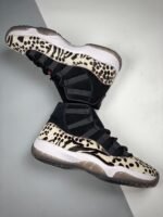 AJ Jordan 11 Animal Instinct Black/Red-Sail-White AR0715-010 - Premium Quality Streetwear Sneaker - Image 4