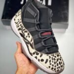 AJ Jordan 11 Animal Instinct Black/Red-Sail-White AR0715-010 - Premium Quality Streetwear Sneaker