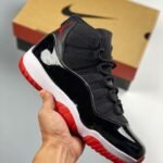 AJ Jordan 11 'Bred 2019' Black/White-Varsity Red 378037-061 - Premium Quality Streetwear Sneaker