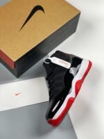 AJ Jordan 11 'Bred 2019' Black/White-Varsity Red 378037-061 - Premium Quality Streetwear Sneaker - Image 2