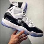 AJ Jordan 11 Concord White/Black-Dark Concord 378037-100 - Premium Quality Streetwear Sneaker