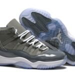 AJ Jordan 11 Gray Sneakers Men's - Premium Quality Streetwear Sneaker