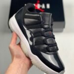 AJ Jordan 11 Low 72-10 Black/Gym Red/White/Sail AV2187 001 - Premium Quality Streetwear Sneaker