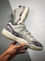 AJ Jordan 11 Low SE Snakeskin Light Bone/University Red-Sail-Black CD6846-002 - Premium Quality Streetwear Sneaker - Image 7