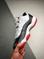 AJ Jordan 11 Low White Bred AV2187-160 - Premium Quality Streetwear Sneaker - Image 4