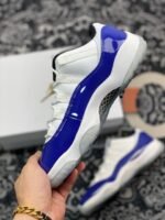 AJ Jordan 11 Low White/Black-Concord - Premium Quality Streetwear Sneaker - Image 3