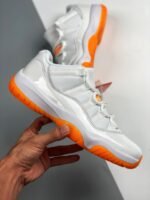 AJ Jordan 11 Low White/Bright Citrus AH7860-139 - Premium Quality Streetwear Sneaker - Image 2
