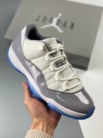 AJ Jordan 11 Low White/University Blue/Cement Grey AV2187-140 - Premium Quality Streetwear Sneaker