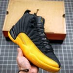 AJ Jordan 12 Black University Gold 130690-070 - Premium Quality Streetwear Sneaker