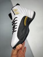 AJ Jordan 12 'Royalty' White/Black-Metallic Gold CT8013-170 - Premium Quality Streetwear Sneaker - Image 5