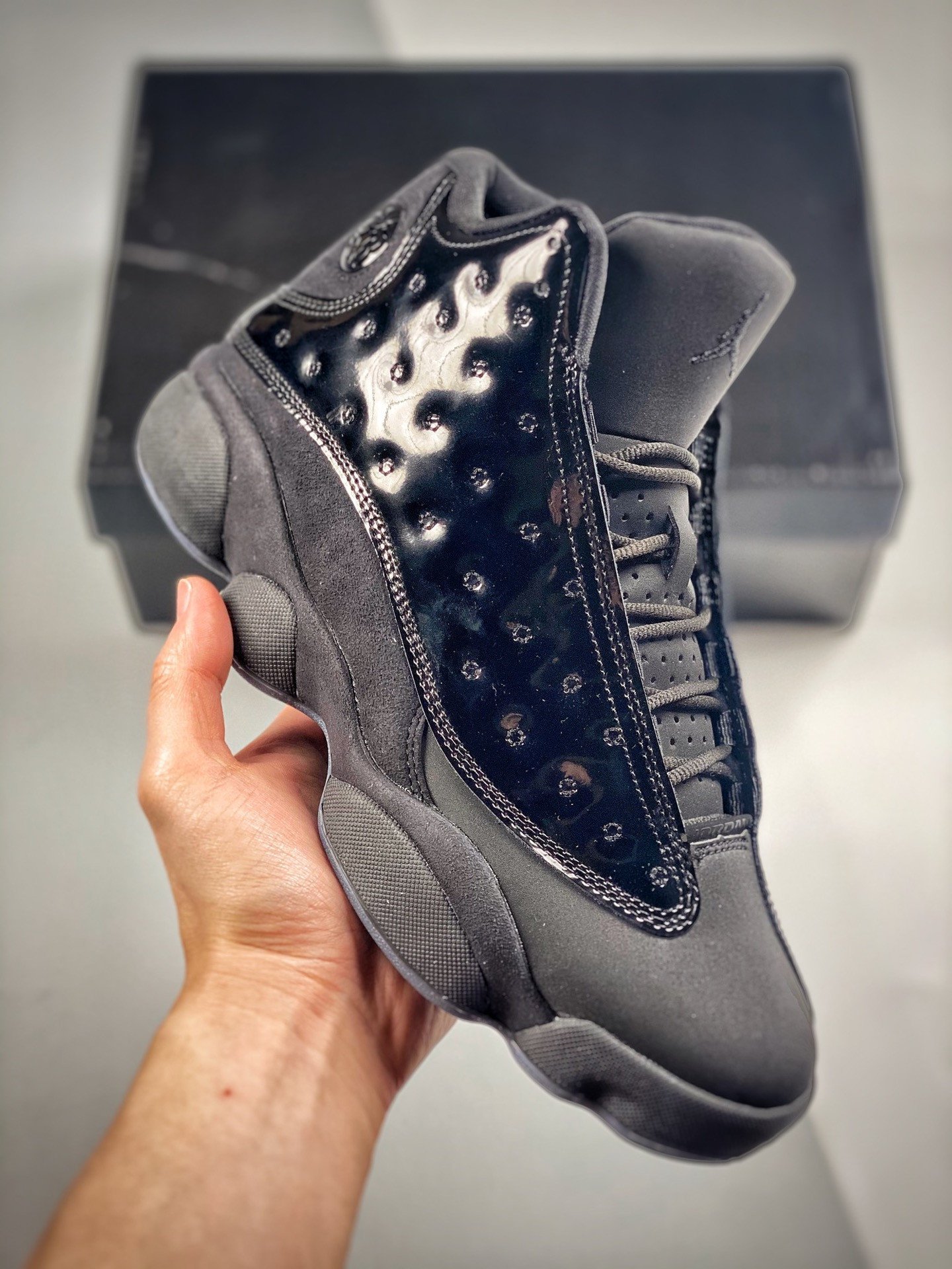 air-jordan-13-cap-and-gown-black-414571-012-lahat.jpg AJ Jordan 13 Cap and Gown Black 414571-012 - Premium Quality Streetwear Sneaker - Image 1