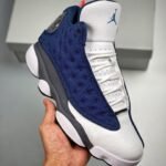 AJ Jordan 13 Flint Navy/Flint Grey-White-University Blue 414571-404 - Premium Quality Streetwear Sneaker