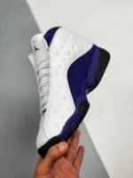 AJ Jordan 13 Lakers White/Black-Court Purple-University Gold 414571-105 - Premium Quality Streetwear Sneaker - Image 5