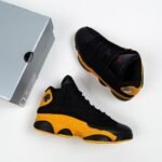 AJ Jordan 13 Melo Class of 2002  Black/Red-University Gold 414571-035 - Premium Quality Streetwear Sneaker
