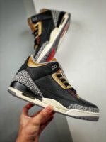 AJ Jordan 3 Black Cement Gold CK9246-067 - Premium Quality Streetwear Sneaker - Image 2