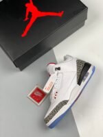 AJ Jordan 3 Free Throw Line White/Black-Fire Red-Cement Grey 923096-101 - Premium Quality Streetwear Sneaker - Image 3
