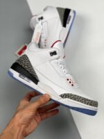 AJ Jordan 3 Free Throw Line White/Black-Fire Red-Cement Grey 923096-101 - Premium Quality Streetwear Sneaker - Image 2