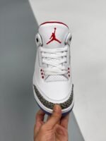 AJ Jordan 3 Free Throw Line White/Black-Fire Red-Cement Grey 923096-101 - Premium Quality Streetwear Sneaker - Image 6